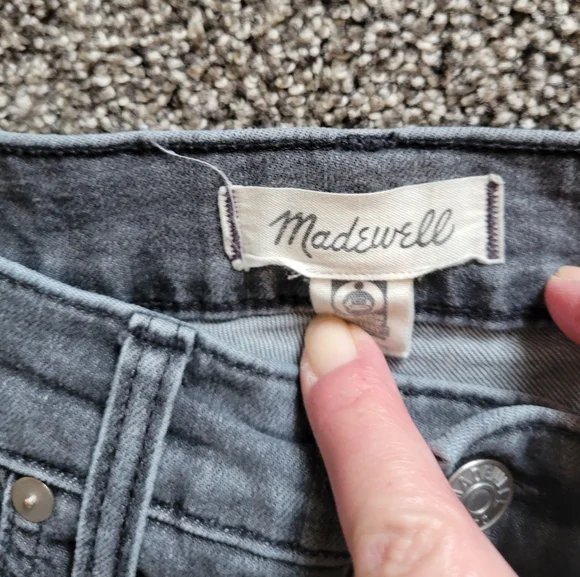 Madewell Vintage women size 27  skinny Jeans-grey - Picture 8 of 15